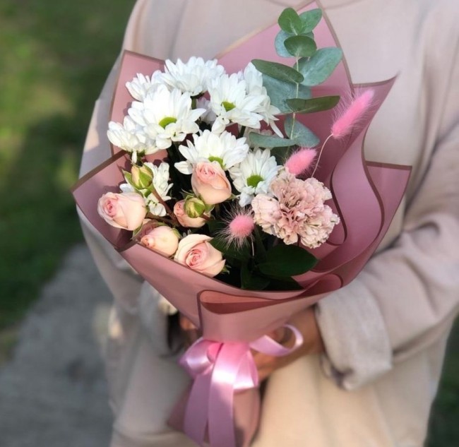 Букет цветов "Настроение весны"