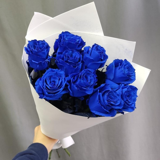 Букет цветов "Букет из синих роз"